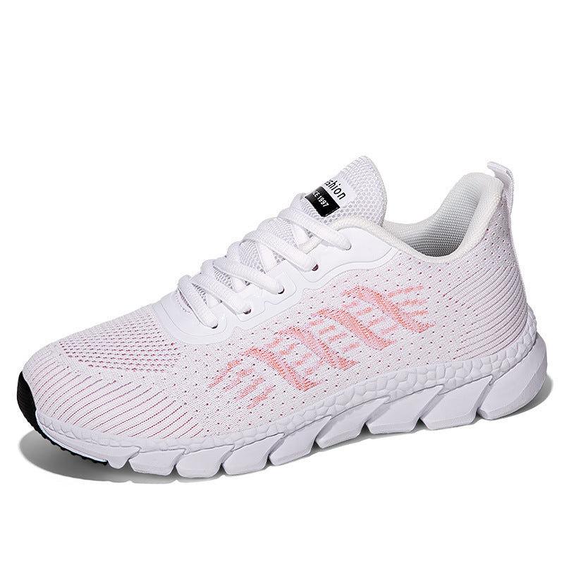 Damen nan nahtlose Strick-Laufschuhe mit viskoelastischem Komfort-Fußbett und segmentierter Flexlaufsohle R&B