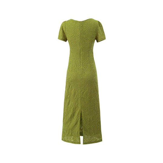 Damen Maxikleid mit raffiniertem Schnitt und dekorativer Schnürung R&B
