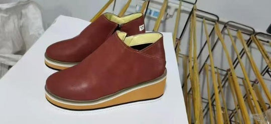 Damen modische Wedge-Booties mit rutschfester Sohle und weichem Innenfutter R&B