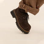 Damen Trendige Sneaker mit robustem Sohlenprofil und edlem Wildleder R&B