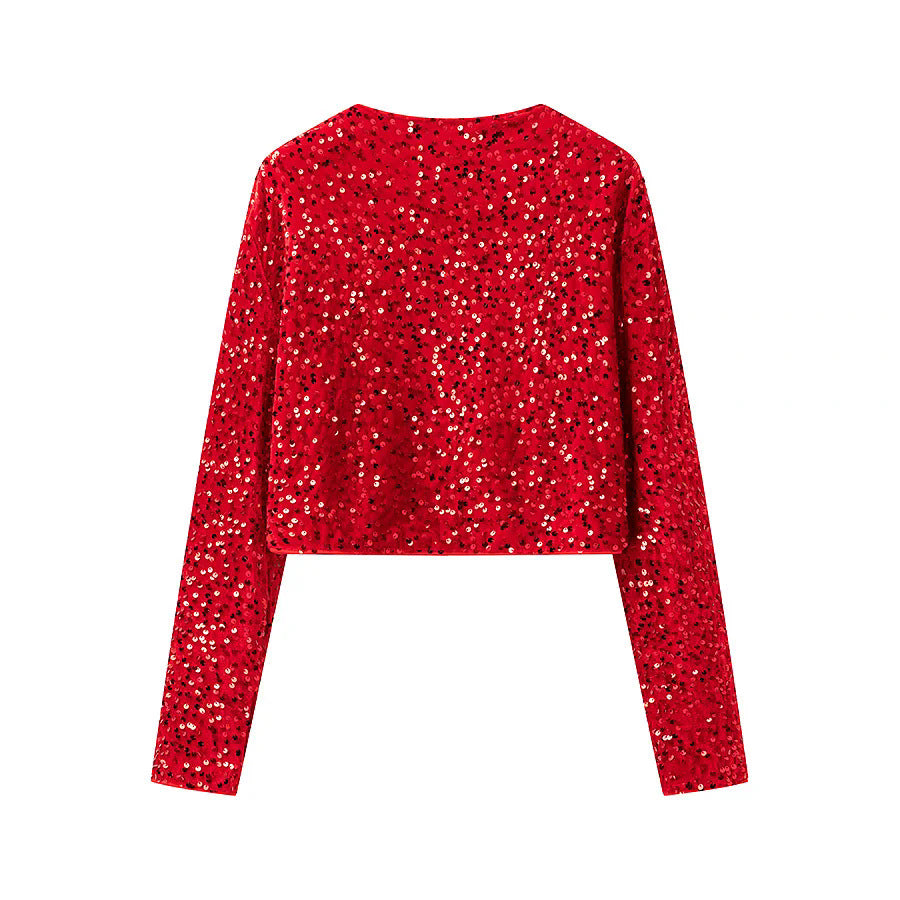 Damen modische Kurzjacke mit eleganten BindR&Bändern R&B