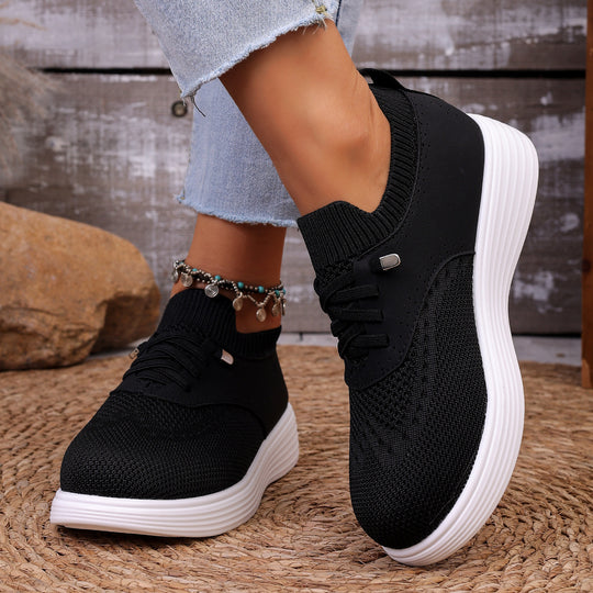 Damen komfortable Sneaker mit atmungsaktivem Obermaterial und flexiblem Fußbett R&B