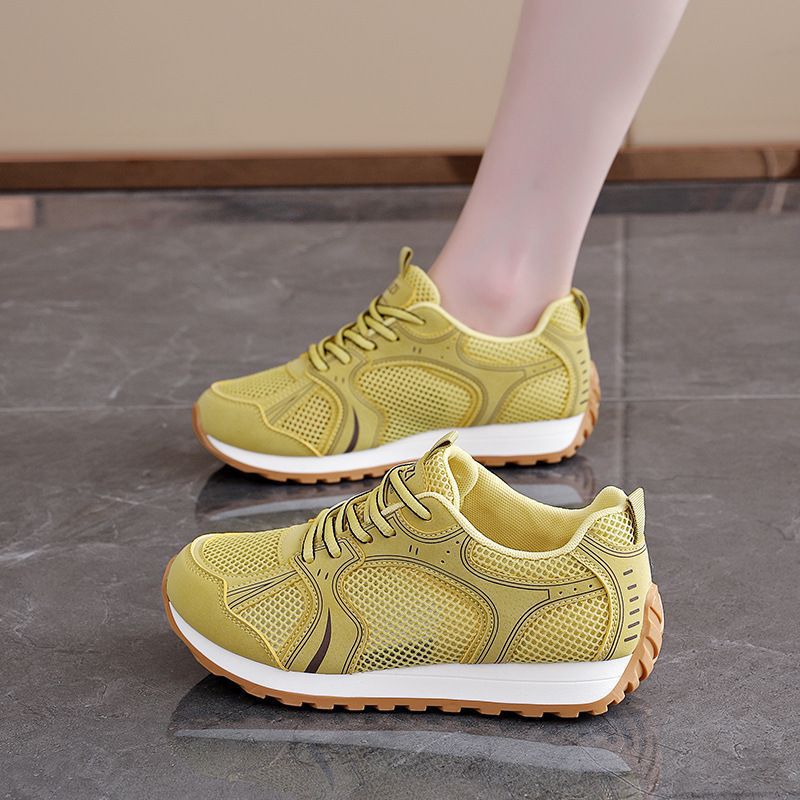 Damen Atmungsaktive Sport Sneaker mit flexiblem Mesh-Obermaterial und rutschfester Sohle R&B