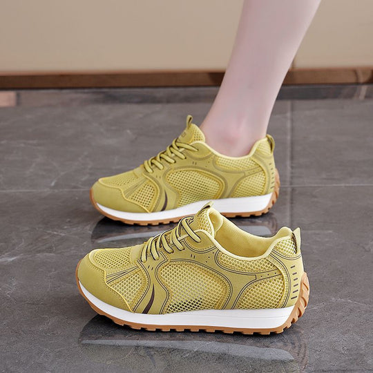 Damen Atmungsaktive Sport Sneaker mit flexiblem Mesh-Obermaterial und rutschfester Sohle R&B
