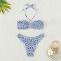 Damen Bandeau-Bikini mit geflochtenem Design und verstellbaren Trägern R&B