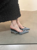 Damen stilvolle Slingback-Pumps mit feinen Riemen R&B