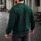Herren Strickpullover mit strukturiertem Muster