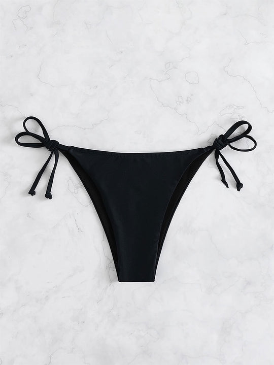 Damen klassisches Triangel-Bikini-Set mit verstellbaren Trägern R&B