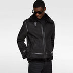 Damen lässige Shearlingjacke mit hochwertigem Obermaterial und komfortablem Innenfutter Hedi-Mode