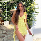 Damen Mini-Kleid mit Rüschen und verspieltem Design R&B