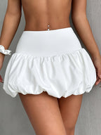 Damen luftige Rüschen-Sockenshorts R&B