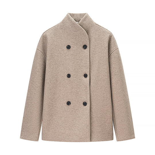 Damen elegante wollene Überjacke R&B