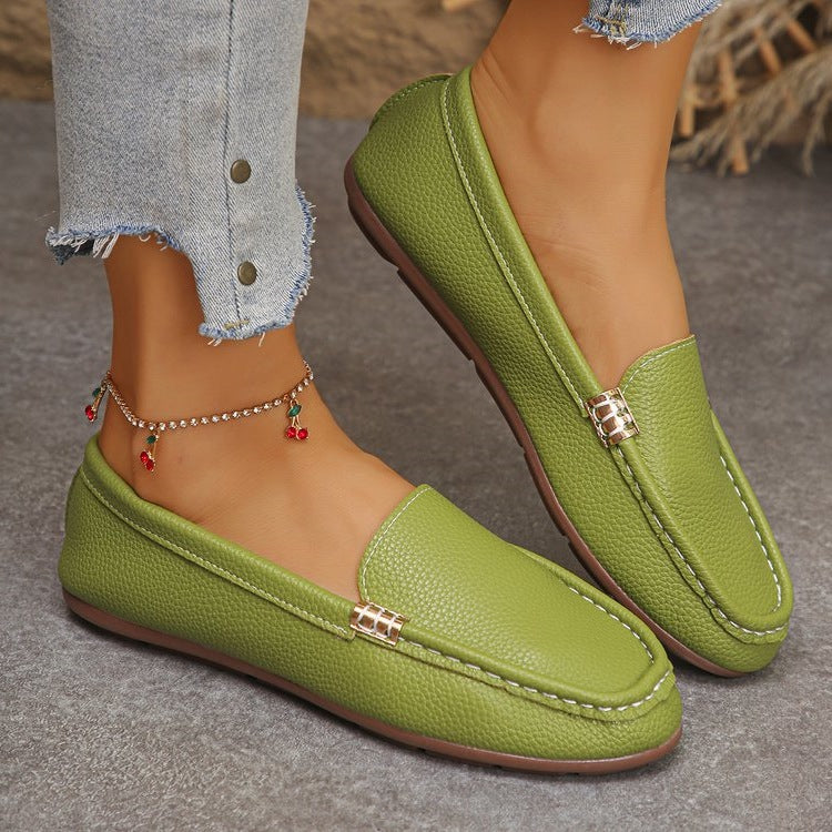 Damen Bequeme Ballerinas mit edler Lederoberfläche R&B