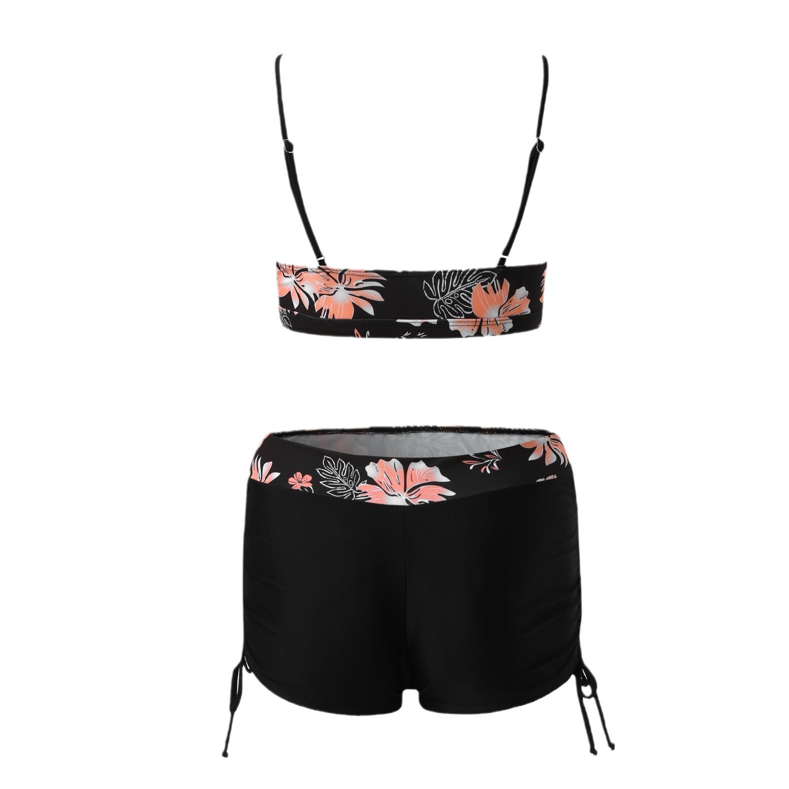 Damen Bikini-Set mit modischem Oberteil und hoch geschnittenen Shorts R&B