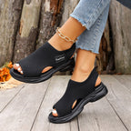 Damen Sportliche Sandalen mit atmungsaktiver Textiloberfläche und rutschfester Sohle