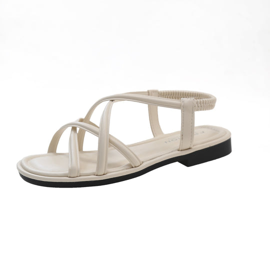 Damen Sommer-Sandalen mit komfortablem Kreuzriemen und rutschfester Sohle R&B