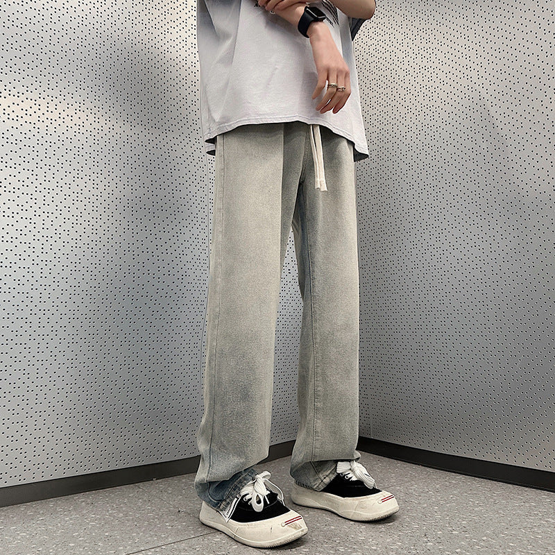 Herren weite Cargo-Jeans mit elastischem Bund und praktischen Taschen R&B