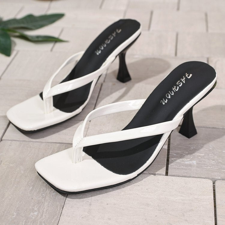 Damen Zehenstegsandaletten mit elegantem Riemendesign und modischem Stiletto Absatz R&B