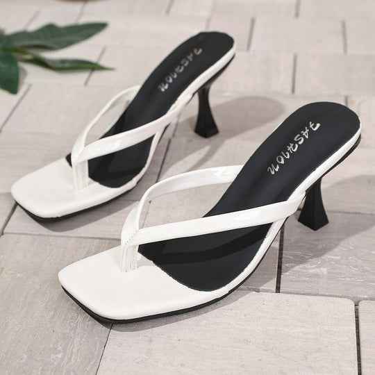 Damen Zehenstegsandaletten mit elegantem Riemendesign und modischem Stiletto Absatz R&B