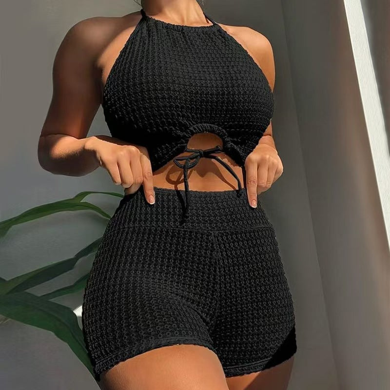 Damen Bikini-Set mit modischem Knotendesign und bequemem Höschen R&B