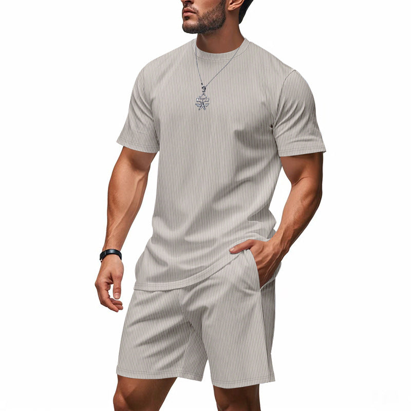 Herren stylishes Freizeit-Set aus atmungsaktivem Material R&B