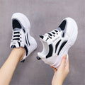 Damen Sportliche Sneakers mit dämpfender Laufsohle und atmungsaktiven Mesh-Einsätzen R&B