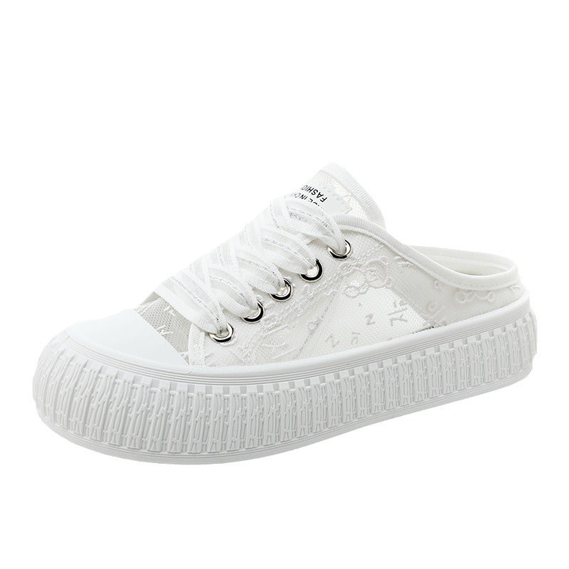 Damen Sneaker mit atmungsaktiver Obermaterialstruktur und elastischem Futter R&B