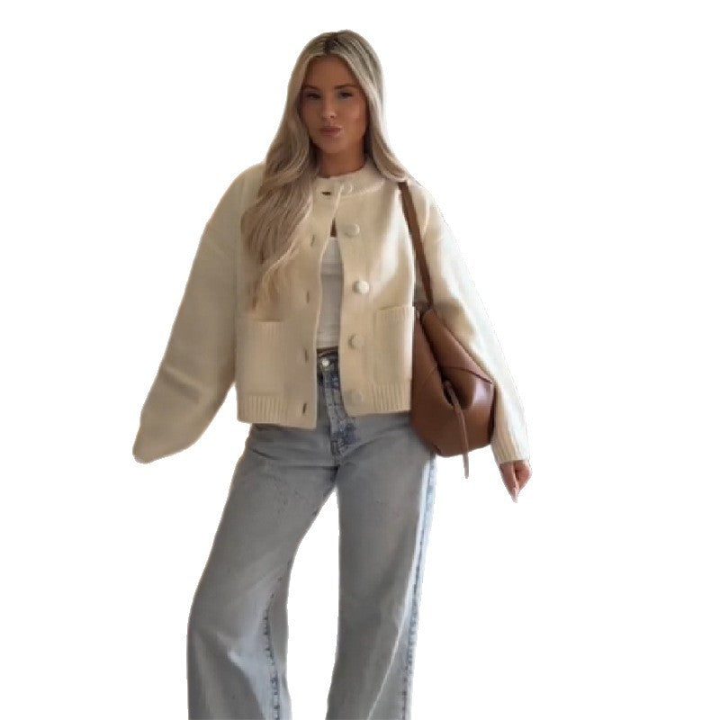Damen Oversized Strickjacke R&B