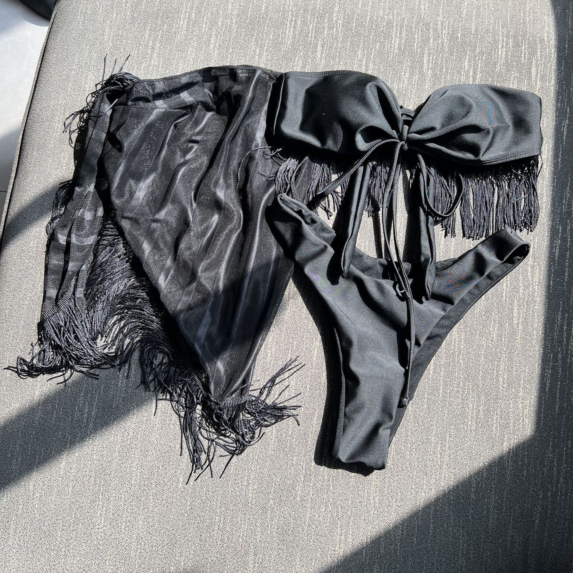 Damen Fransen-Bikini-Set R&B