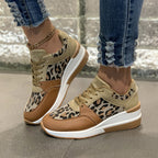 Damen Sneakers im modernen Leoprint-Design mit komfortabler Sohle R&B