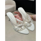 Damen elegante Slipper mit raffinierter Raffung R&B