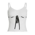 Damen sportliches Trägershirt mit innovativem Schnitt und dekorativem BindR&Band R&B