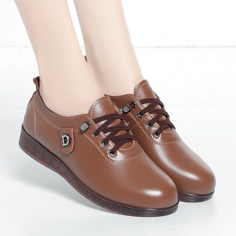 Damen Elegante Schnürschuhe mit modischem Schmuckdetail und rutschfester Sohle R&B
