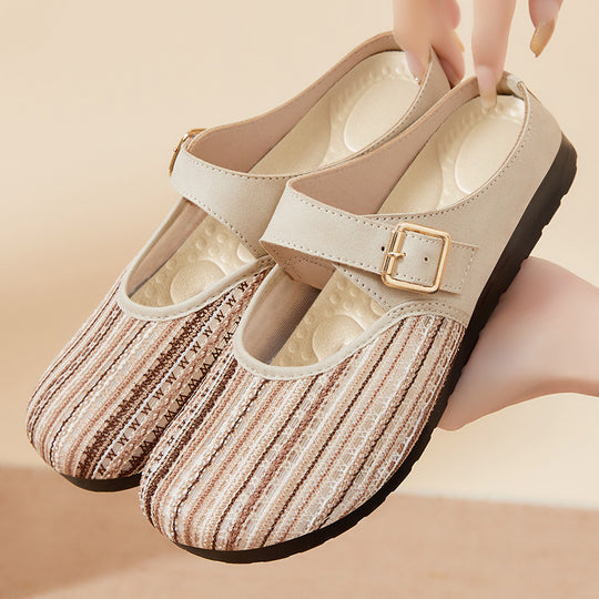 Damen Komfortable und modische Clogs mit verstellbarem Riemen R&B
