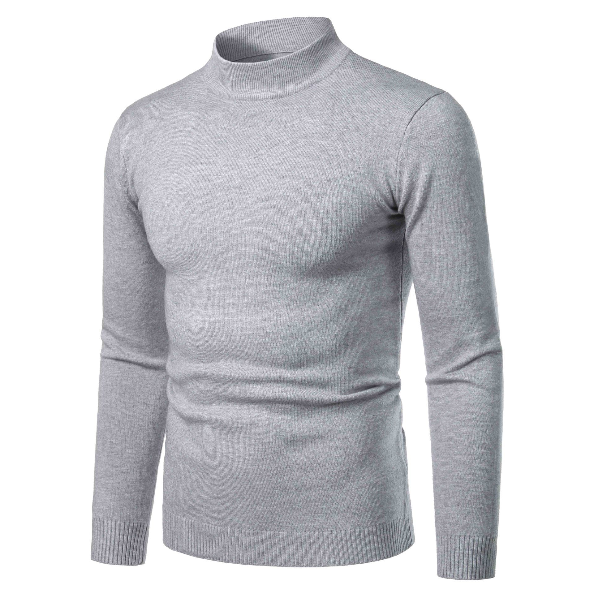 Herren warme Rollkragenpullover aus feinem Strickmaterial R&B
