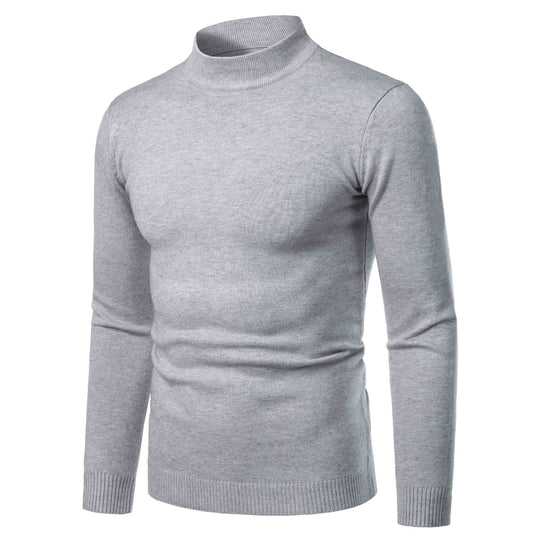 Herren warme Rollkragenpullover aus feinem Strickmaterial R&B
