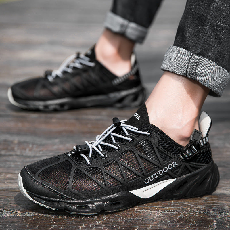 Herren Outdoor-Sneaker mit atmungsaktivem Mesh und rutschfester Sohle R&B