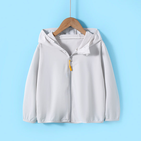 Unisex nan leichte UV-Schutz Kapuzenjacke mit durchgehendem Reißverschluss und atmungsaktivem Meshfutter R&B
