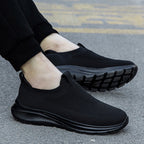 Damen Atmungsaktive Slip-On Sneakers mit flexiblem Strickdesign R&B