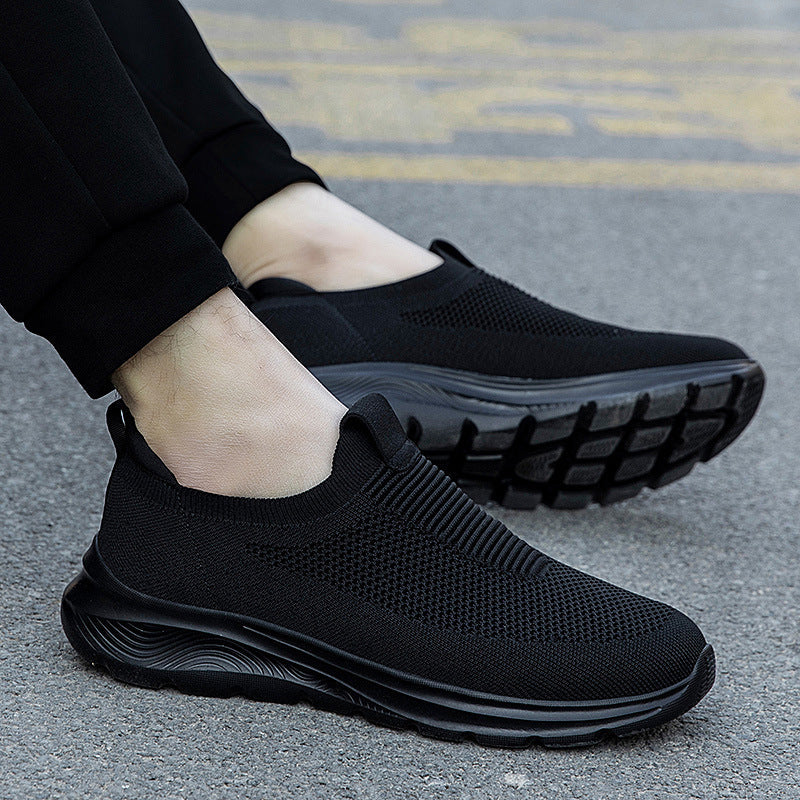 Damen Atmungsaktive Slip-On Sneakers mit flexiblem Strickdesign R&B