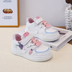 Damen Kindersneaker mit niedlichen Applikationen und praktischem Klettverschluss
