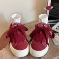Damen Sportliche Sneaker mit hohem Kragen und eleganter Schnürung R&B