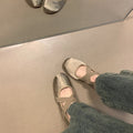Damen Ballerinas mit dekorativem Riemen und komfortablem Fußbett R&B