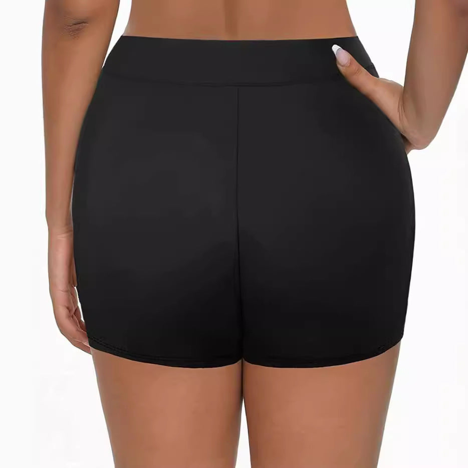 Damen Sportliche Radlerhosen mit kreativem Schnitt und dekorativen Einsätzen R&B