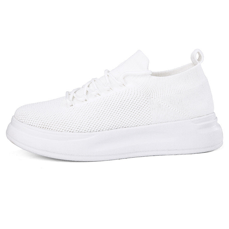 Damen nan elastischer Strick-Slip-on Sneaker mit viskoelastischer Fußbett-Einlage und dämpfender Plateau-Laufsohle R&B