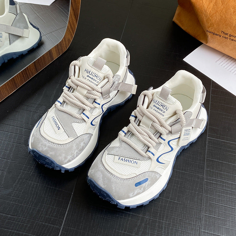 Damen Sportliche Sneakers mit atmungsaktiver Oberflächenstruktur und flexiblem Sohlenprofil R&B