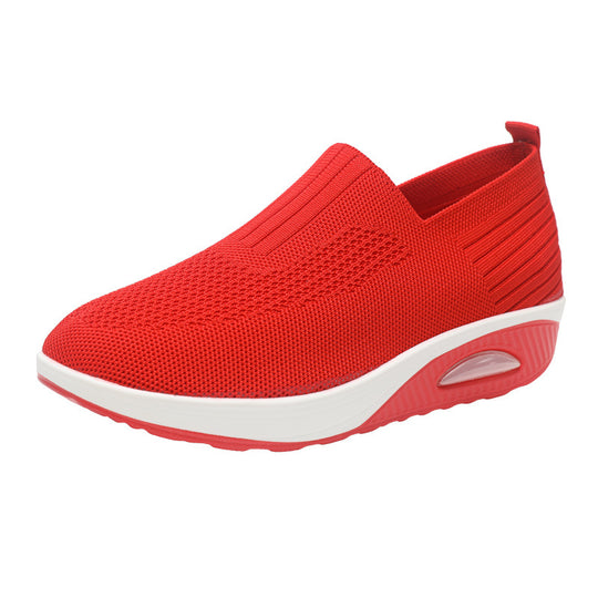 Damen leichtgewichtige Slip-On Sneakers mit atmungsaktiver Mesh-Oberfläche R&B