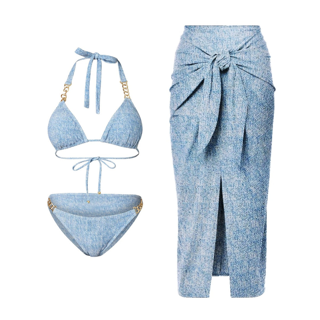 Damen Bikiniset mit Wrap-Rock R&B