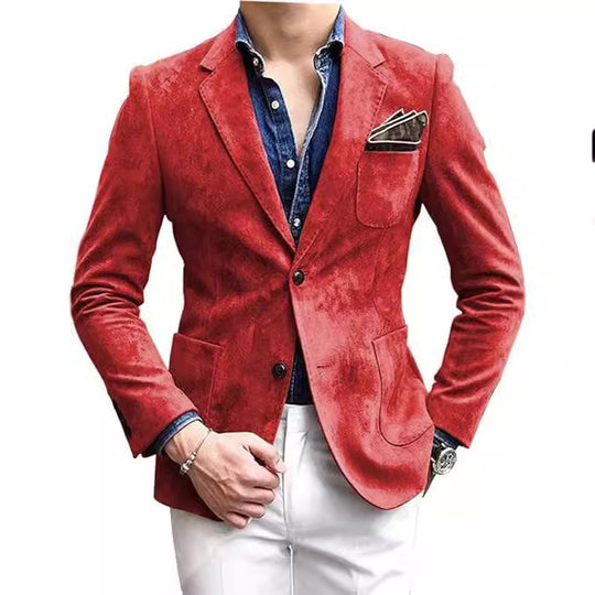 Herren Elegant strukturierter Blazer R&B