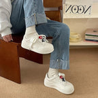 Damen Sneaker mit einzigartigem Design und dekorativen Schnürakzenten R&B